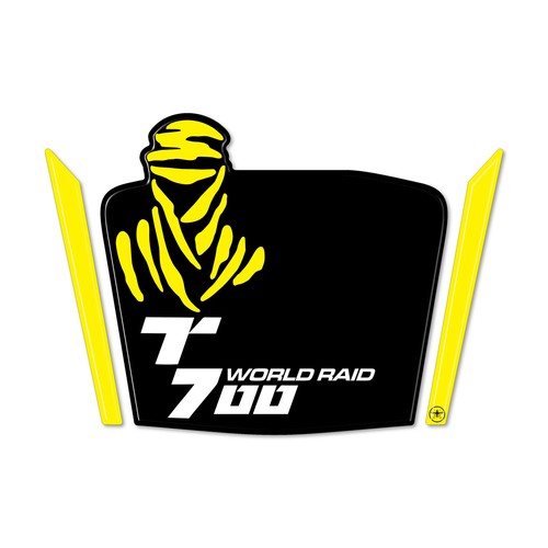Adesivi 3D Protezione Cupolino moto compatibili con Yamaha Tenere 700 World Raid - Foto 2 di 5