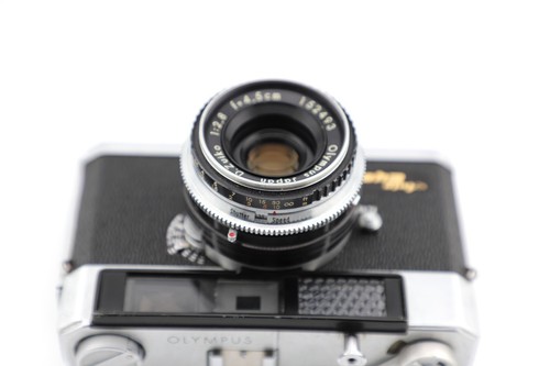 [Exc] Olympus Auto Eye f/2.8 4.5cm 45mm Rangefinder 35mm Film Camera From Japan - Bild 11 von 14