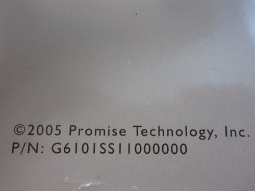 Promise Technology G6101SS11000000 Super Swap 1100 User Manual - Picture 5 of 6