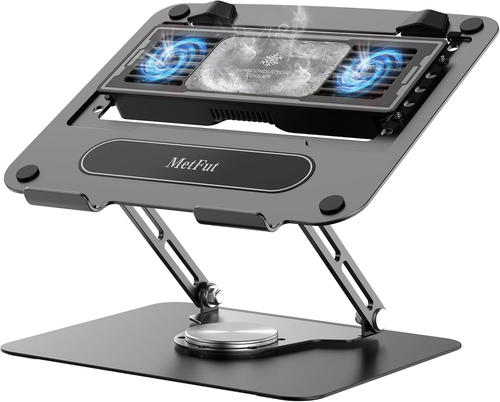 Laptop Cooling Stand with Detachable Thermoelectric Cooler, Adjustable Height & - 第 1/7 張圖片