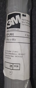 3M FP-301 CLEAR/TRANSPARENT HEAT SHRINK TUBING 1/2" x 600’