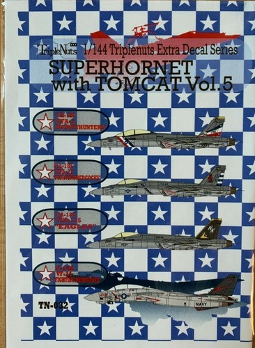 1/144 Decals : Super Hornet with Tomcats Vol.5  [USN] #TN-032 : TRIPLE NUTS - Picture 1 of 2