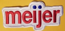 Meijer Embroidered Patch worldwide shipping approx 1.75x3.75"