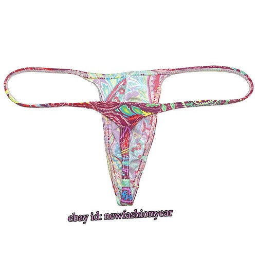 Men's Pouch String Thong Mini Bikini Slim Underwear Male Swim Tangas Jockstrap - Picture 57 of 63