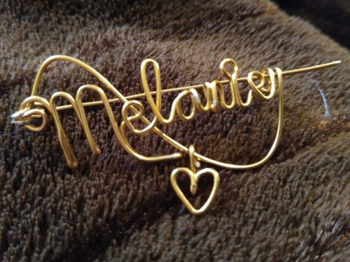 Name badge Wire personalized name pin name brooch Staff Name Badges Name Tag UK - Picture 9 of 17