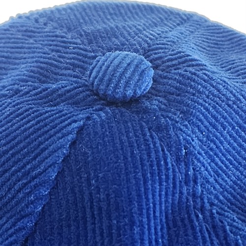 Vtg University Square Embroidered Gold BYU Cougars Blue Corduroy Snapback Hat - Picture 10 of 14