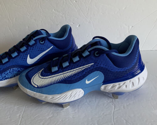 Nike Alpha Huarache React Elite 4 DJ6521-414 blau Metall Baseball Stollen Größe 7,5 - Bild 3 von 12