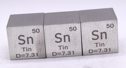 Metal Cube 99.9% Pure Periodic Table Element Engraved Density Collection + Case - Picture 236 of 311