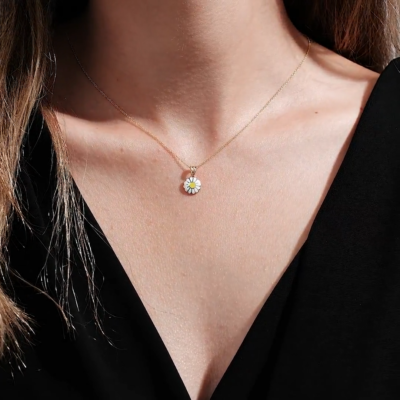 daisy♡14kgf Amazon.com: Fantex 14K Smile Sunflower Phiz Spin up Pendant Iced