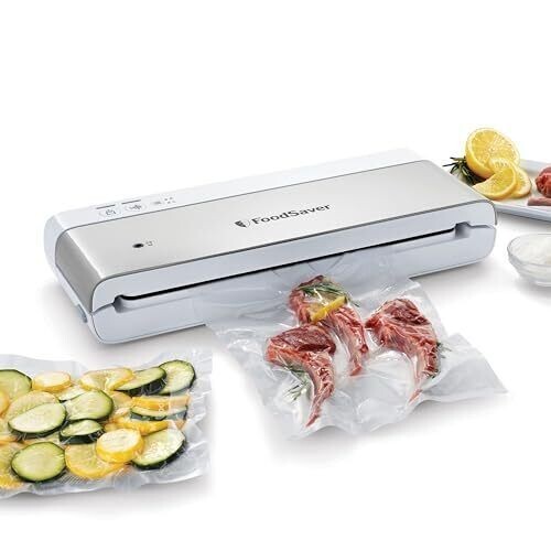 FoodSaver Compact Vacuum Sealer Machine with Sealer Bags and Roll