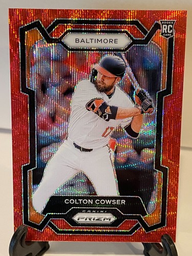 2024 Panini Prizm #100 Colton Cowser RC Ruby Wave Baltimore Orioles