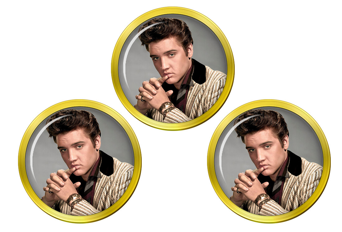 Elvis Aaron Presley Golf Ball Markers