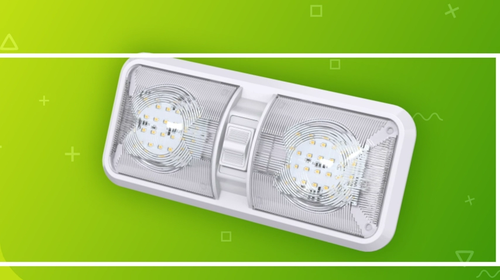 12V LED Deckenleuchten Küche Schrank Wandlampe Wohnwagen Reisemobil mit Schalter - Video 1 von 1