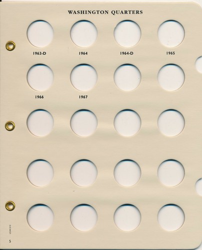 Littleton Coin Album LCA4 Washington Quarter 1932-1967 Volume 1  Book  25 Cent - Picture 6 of 6