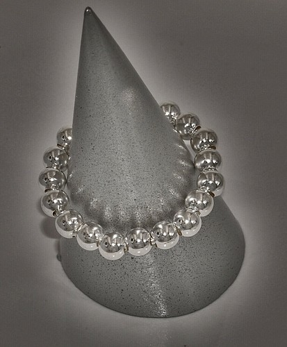 Sterling Silber 925 Stapelring Beisteckring Kugelring bewegliche Kugeln Ø 4 mm - Bild 3 von 12