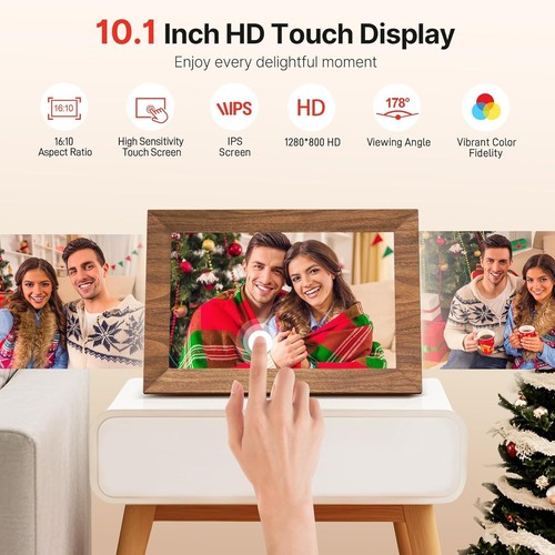 Stylish 10.1-Inch Digital Photo Frame - HD Display with Instant Sharing & Wishes - Picture 6 of 11