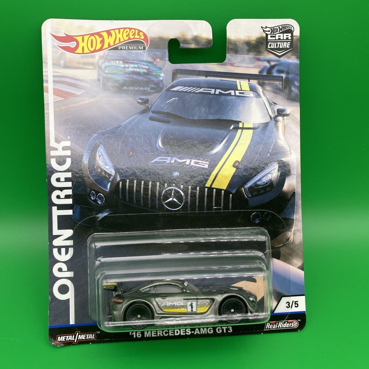 新作 Hot Wheels Open Track 16 Mercedes AMG GT3 1/64 Car Culture ミニカー