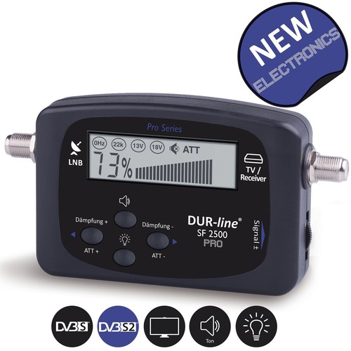 Dur-Line Sat Satfinder SF 2500 Pro LCD Display HDTV Satfinder Satelliten Finder - Afbeelding 7 van 8