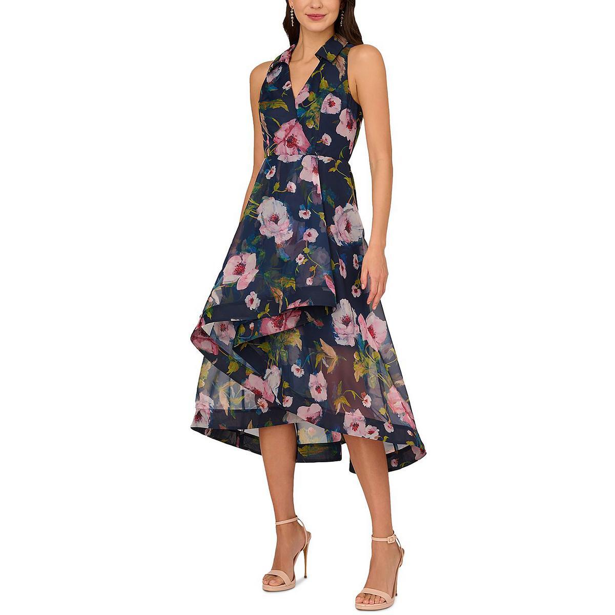 Женское платье с запахом из искусственной органзы Adrianna Papell BHFO 3896