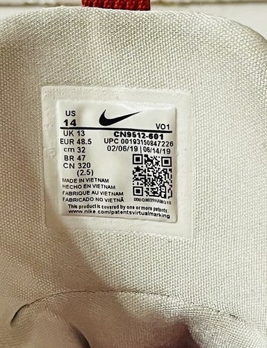 Nike PG 3 TB Shoes Men Size 14 University Red Basketball Paul George CN9512-601 - Picture 10 of 10