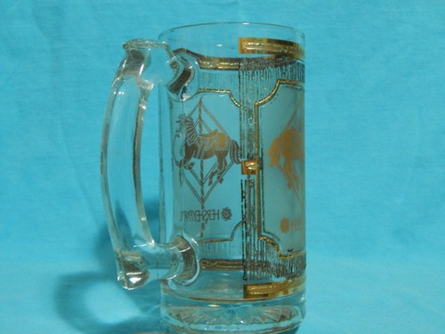 Hershey Park ~ Taza de vidrio (adorno dorado Culver) carrusel de caballos ~ Souvenir Ltd - Imagen 2 de 11