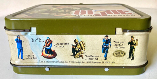 Mini lonchera de metal GI Joe Action Soldier 1998 de colección - Imagen 4 de 7