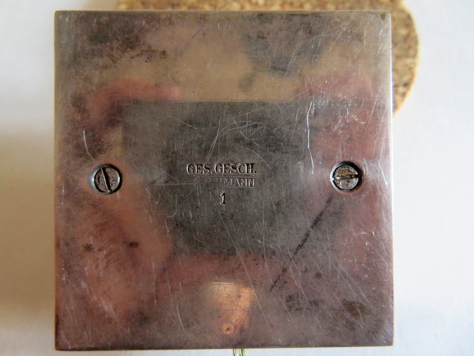 Reimann glocke sonnette electrique métal argenté Art Deco XXe - Photo 4/4