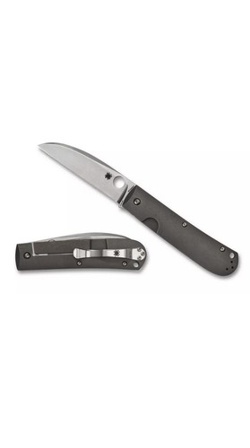 Spyderco Knives Swayback Frame Lock Solid Titanium CTS XHP C249TIP - Picture 2 of 4