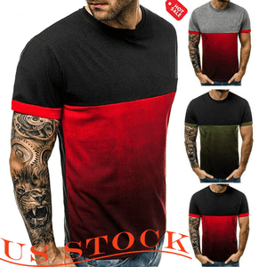 Men-039-s-Fashion-Slim-Fit-Shirts-Short-Sleeve-Casual-Golf-T-Shirt-Jersey-Tops-Tee