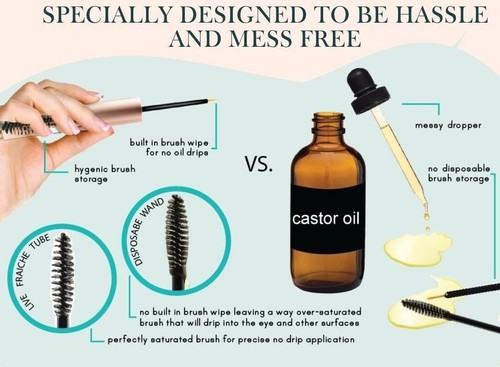 USDA Organic Castor Oil Lash Serum - Cold Pressed Castor Oil - Picture 5 of 6