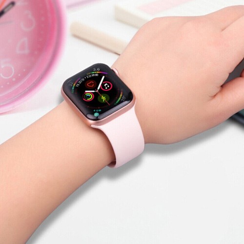 Silicone per Apple Watch Series 9 8 7 6 5 4 SE 40/44/41/45/49 mm cinturino sportivo - Foto 7 di 69