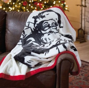 Hallmark Tis the Season Santa Claus Throw Blanket 50