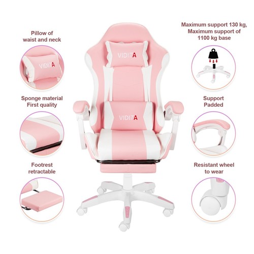 Ergonomic Gaming Chair Racing Style Office Seat Adjustable High Back for Adults - Picture 38 of 50