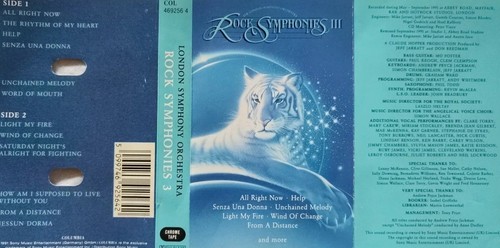 London Symphony Orchestra-Rock Symphonies 3 Cassette Album.1991 Columbia 4692564 - Picture 5 of 6