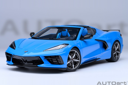 CHEVROLET CORVETTE C8 Z51 STINGRAY COUPE RAPID BLUE 1:18 by AUTOart 71281 NEW - Picture 18 of 22