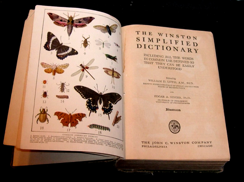 The Winston Simplified Dictionary, HC,1921 ,Philadelphia,Illus,color plates - Bild 5 von 6