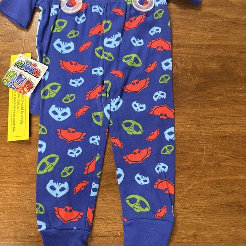 PJ Masks Pajamas Toddler  2T Snug-Fit Shirt Pant PJ Set Cotton  NwT - Picture 2 of 2
