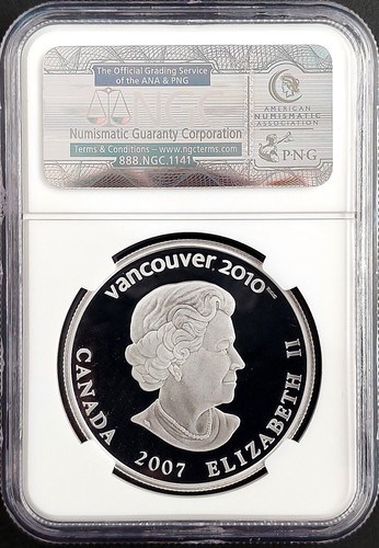2007 Proof Silver Canada $25 Olympics, Alpine Skiing, PF 69 Ultra Cameo by NGC! - Picture 4 of 4