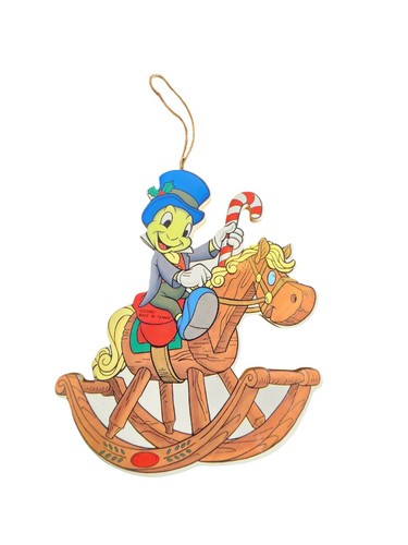 Disney Vintage Pair Of Minnie Mouse & Jiminy Cricket Christmas Ornaments - Picture 2 of 9