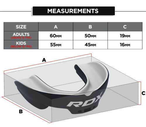 RDX Boxing Mouth Guard with Case MMA Gum Shield Teeth Grinding, Mouth Protector - Picture 15 of 65