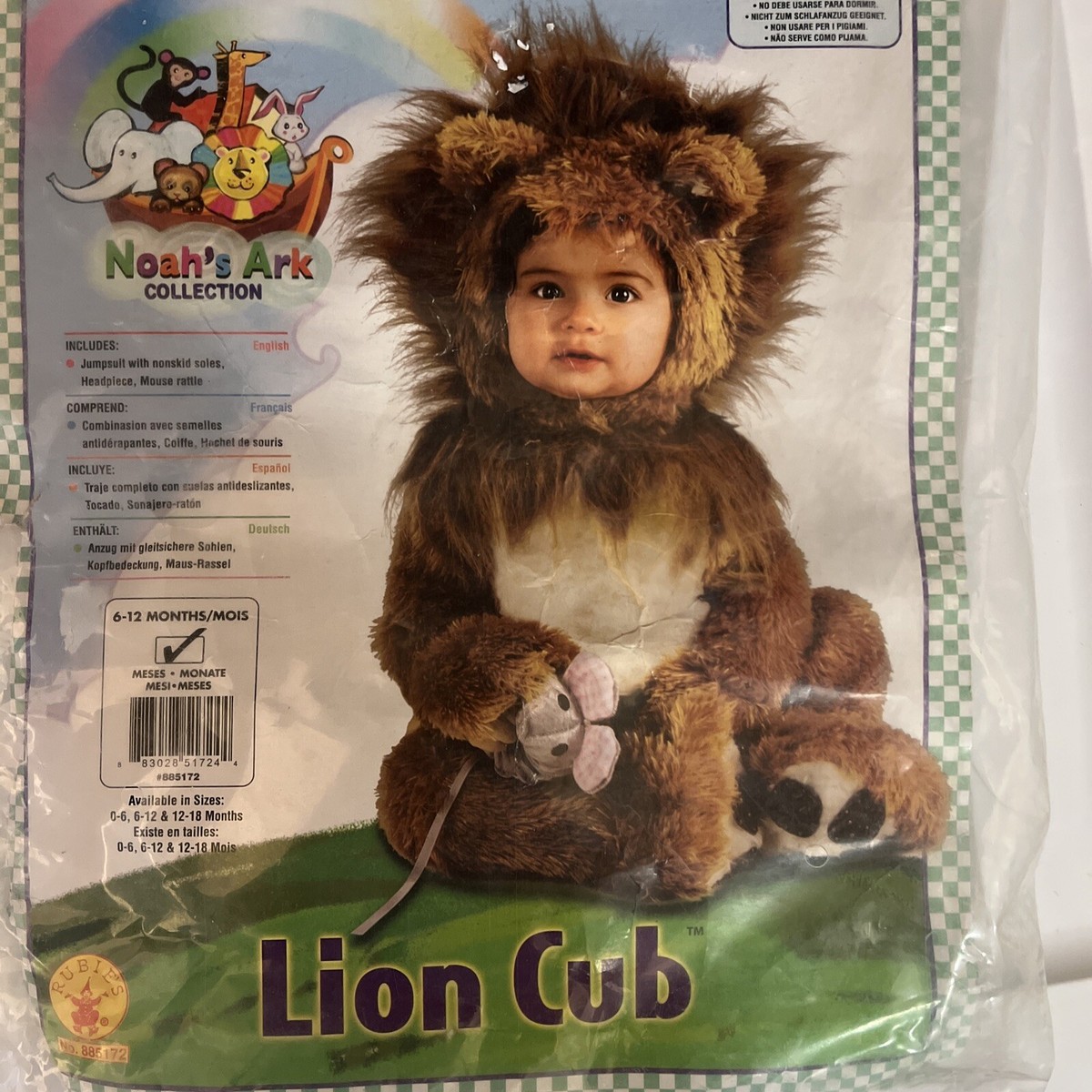 sizu Noah's Ark Lion Cub Halloween Infant 3 Pc Plush Costume 6-12M | eBay