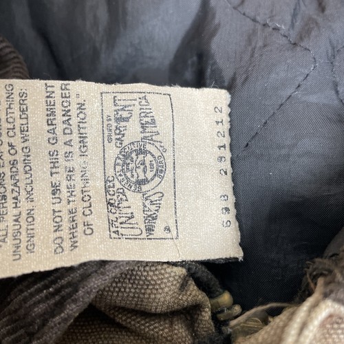 Vintage 90s Union Carhartt J22 CHT Brown Mens 2XL Tall Jacket Chore Utility - Picture 7 of 9