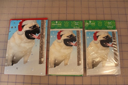 Lot of 24 Recycled Paper Greetings Christmas Cards Dog w/ diff sayings - Picture 1 of 7