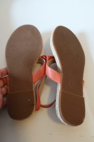 WOMENS LOUISE ET CIE ORANGE "ADREAN" THONG STRAP SANDAL SZ 8* - Picture 7 of 7