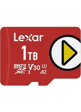 Lexar 1TB PLAY microSDXC, UHS-I, C10, U3, V30, A2, Full-HD & 4K R&W 100mb/s