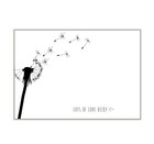 NOTE CARDS  X10, personalised writing notepaper, message / blank  DANDELION sc07