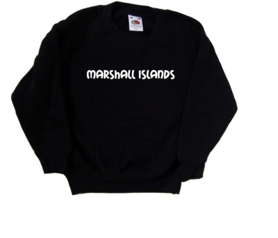 Marshallinseln Text Kinder Sweatshirt