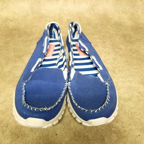 Sugar Womens Strike It Up Size 10 Blue Fabric Slip On Comfort Loafer - Picture 2 of 10