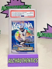 TETAIROA MCMILLAN IP SIGNED 2024 BOWMAN U CHROME BIG KAHUNA PSA AUTO  PANTHERS