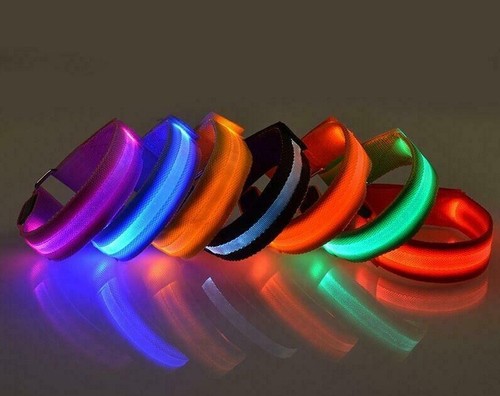 NTJ LED GLOW COLLAR dog pet night safety neck adjustable harness flash light up - Picture 14 of 14